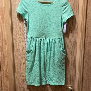 Cat & Jack Mint Floral Kids Dress